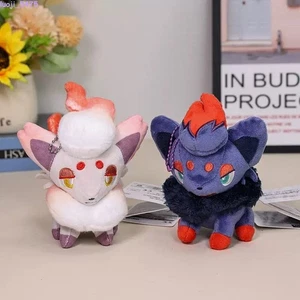 Zorua Hisuian Hisui Keychain Plush Stuffed Toys Soft Pendant Doll Xmas Gift v