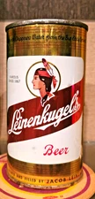 1960S LEINENKUGELS STEEL FLAT TOP BEER CAN CHIPPEWA FALLS WISCONSIN INDOOR