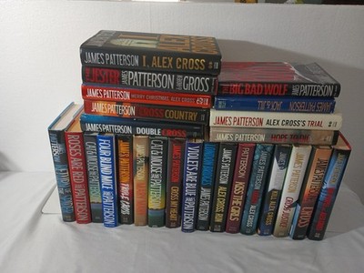 Lot 23 James Patterson HC/DJ Hardcover Book Almost Complete ALEX CROSS SERIES