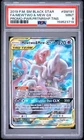 2019 POKEMON SM BLACK STAR PROMO #SM191 FULL ART/MEWTWO & MEW GX PSA 9