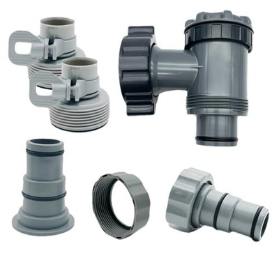 Above Ground Pool Hose Adapter Set 1-1/4 To 1-1/2 Inch A B Plunger Valve Part