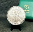 2024 American Silver Eagle in Littleton Green Case (BU) 1 Oz .999 Silver!
