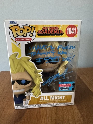 Funko Pop! Vinyl Animation My Hero Academia All Might #1041 Signed JSA Exclusive