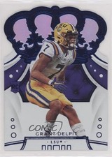 2020 Panini Chronicles Draft Picks Crown Royale Mirror Blue Grant Delpit #8 0q3