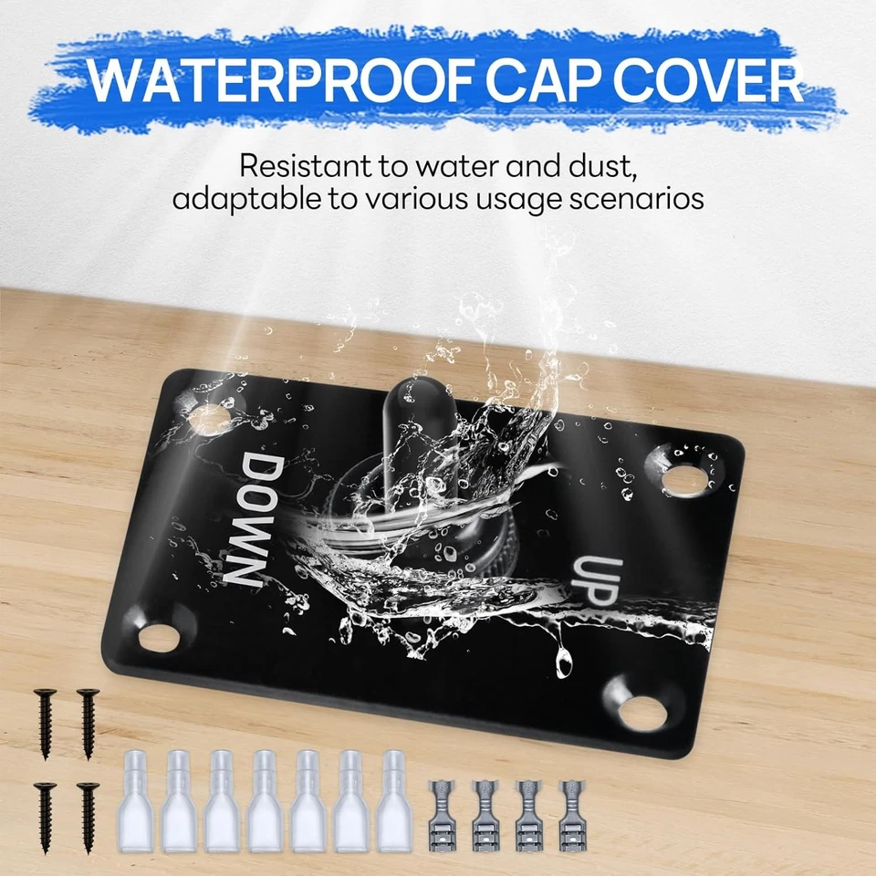 12V 30A DPDT Waterproof Latching Reverse Polarity Toggle Switch Up/Down - Image 4 of 4