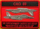 US Navy - VAQ-132 EA-18G Growler CAG-69 Expeditionary Carrier Air Group Patch