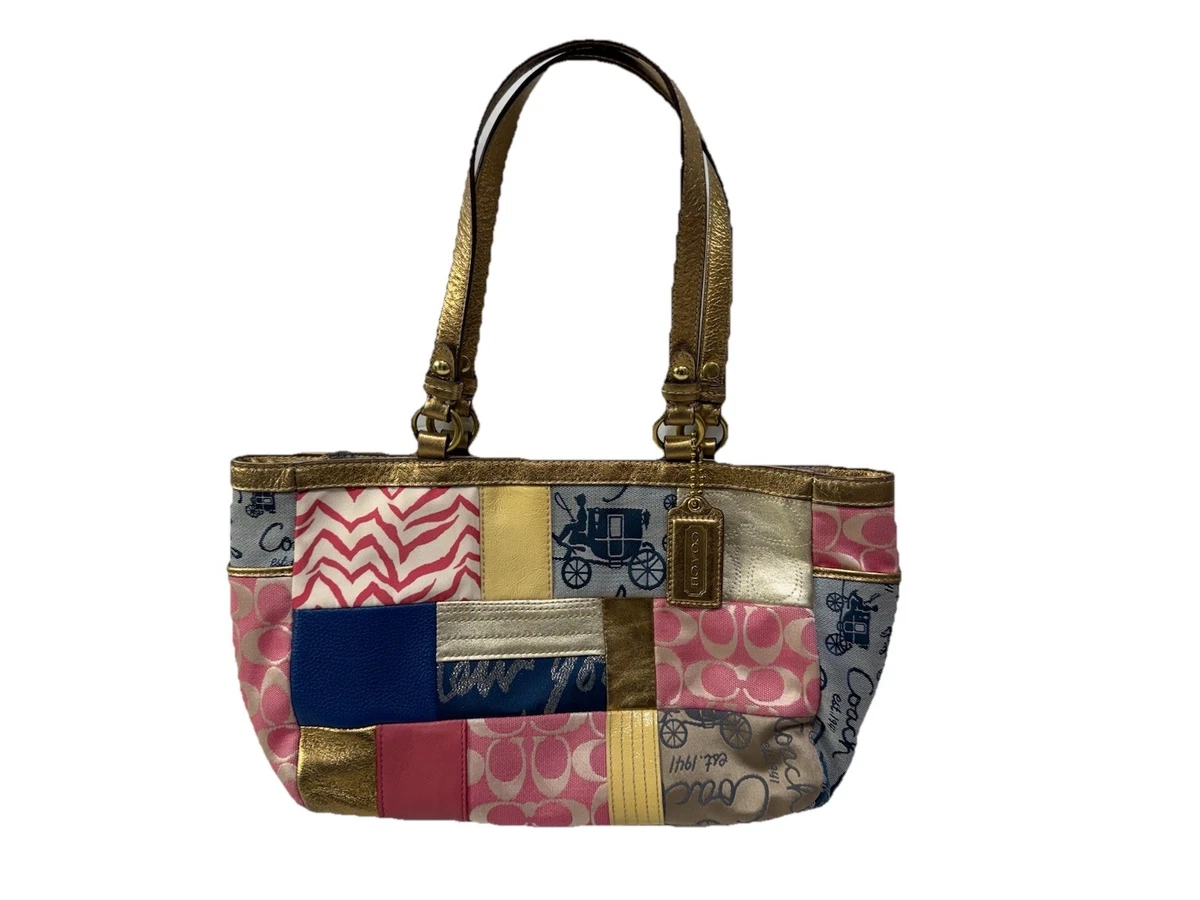 Coach Patchwork Shoulder Bag Medium Bags & Handbags for Women for