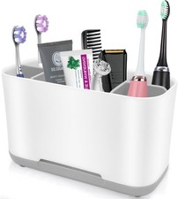 Toothbrush Holder with Anti-Slip,Plastic Detachable for Easy Cleaning