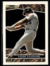 1993 Topps Black Gold #39 Mark McGwire Oakland A's Baseball Card 0702G