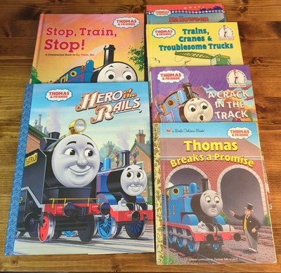 6 Hardcover Thomas the Train book Lot. Hero Of The Rails, Stop Train, 3 First Ed