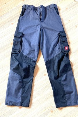 Engelbert Strauss Hose Arbeitshose Herren Gr 48 schwarz-grau wie neu