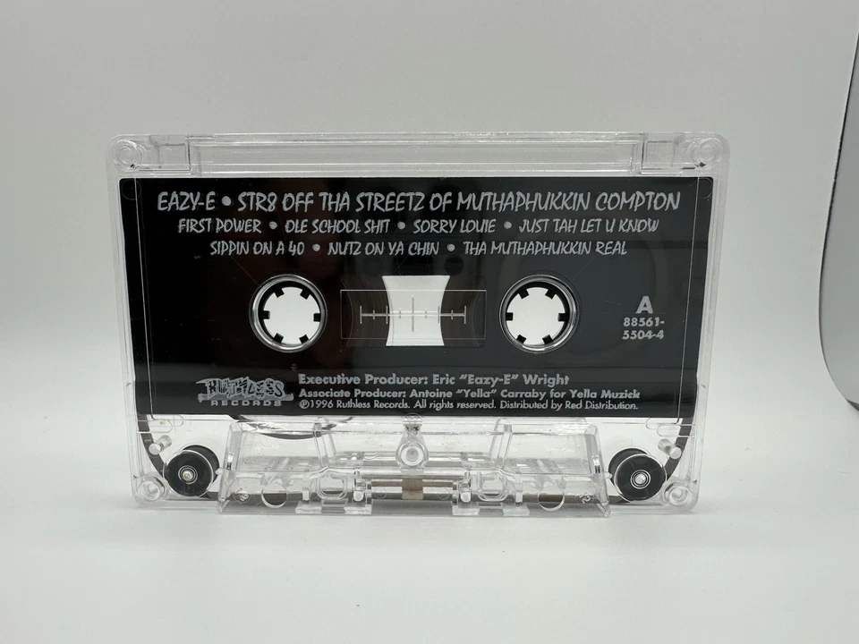 Eazy E Str8 Off Tha Streetz of Muthaphukkin Compton Cassette Tape 1996 NWA - Image 3 of 4