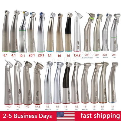 #ad Dental 1:1 1:5 1:4.2 6:1 8:1 16:1 10:1 LED Contra Angle Handpiece NSK Style $179.00