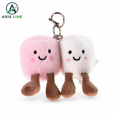 Jelly Cat Amuseables Pair of Marshmallows Plush Keychain Bag Charm Kids Gift NWT