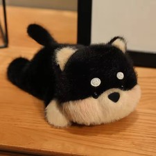 Balck Dog Plush Toy 6" Stuffed Animal Toddler Doll Gift for Kids