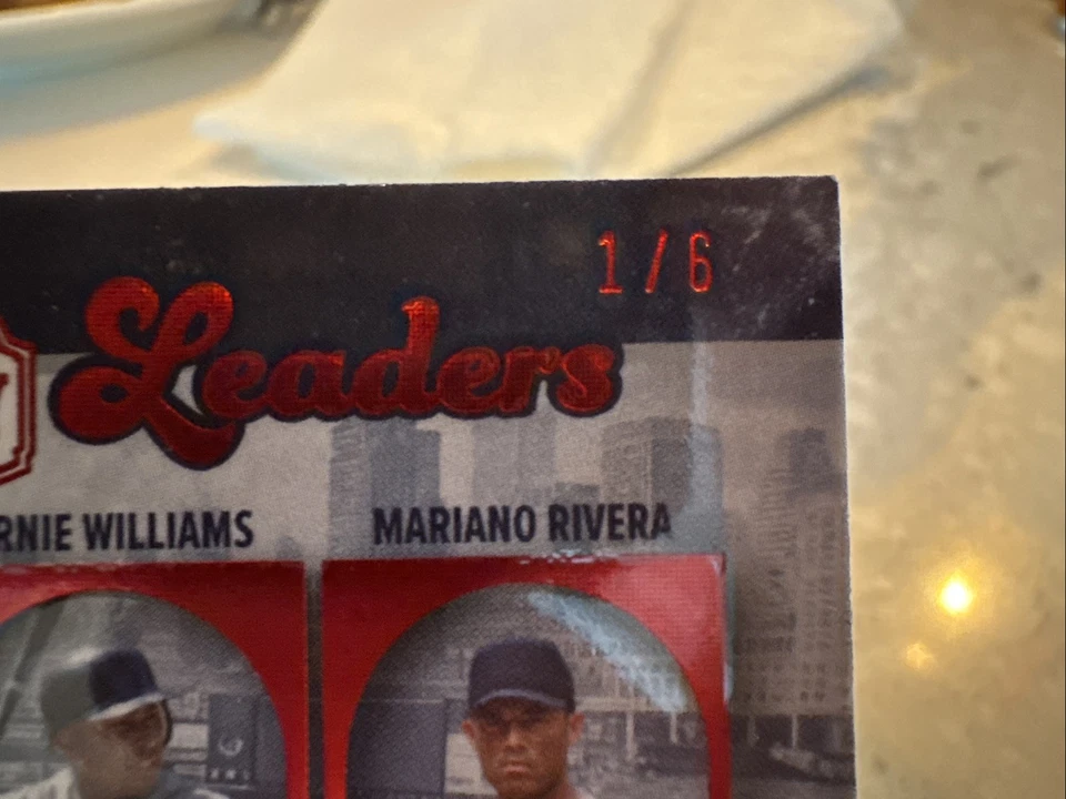 Leaf Bronx Legacy 2025 - Season Leaders Jeter/Rivera/Williams/Knoblauch 1/5 Foto 3 de 4