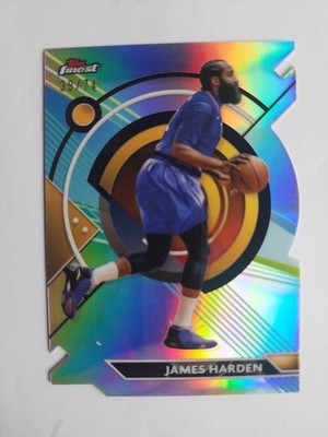 2023-24 Topps Finest Common Die-Cut Refractor /74 James Harden #37 0hr