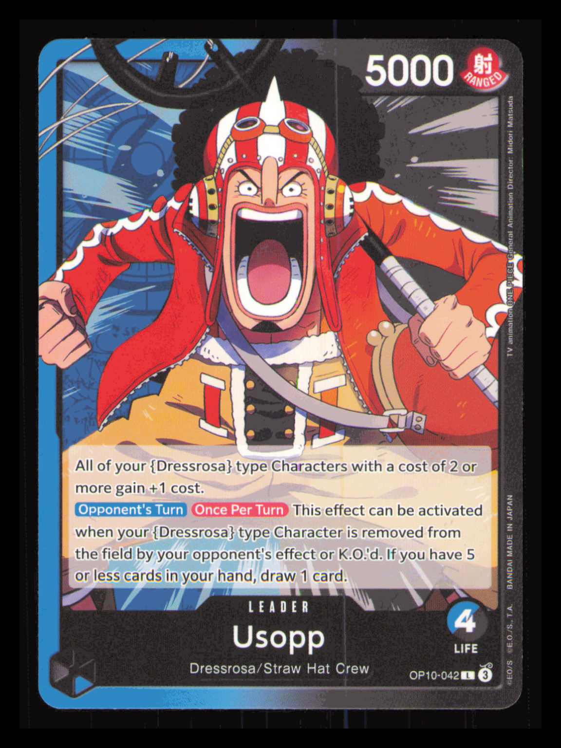 Usopp Leader OP10-042 One Piece TCG Royal Blood NM