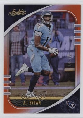 2020 Panini Absolute Spectrum Orange 74/75 AJ Brown #87 1uo5