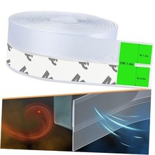 Weather Stripping Door Seal – 33ft Flexible Silicone, 1.4 in-33ft Transparent