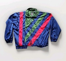 Windbreaker Jacket USA Olympic Navy/ Red/Track Suit Coat VTG 80s 90s Men XLARGE