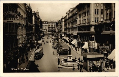 Graben in Vienna, Austria RPPC Postcard Posted