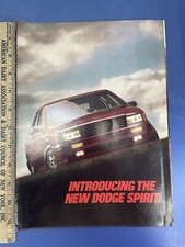 Vintage New Old Stock uncirculated Dodge Spirit Turbo Dealership Brochure