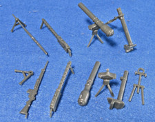 MARX Reissue WWII U.S. Heavy Weapons for Toy Soldiers 54MM 8 Pieces