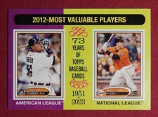 2024 Topps Heritage #199 Buster Posey/Miguel Cabrera MVP Tigers Giants