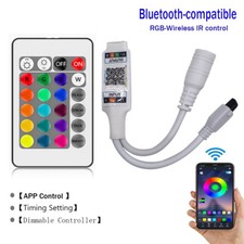 RGB LED contorller 24key IR Bluetooth-compatible control For 12V RGB LED stirp