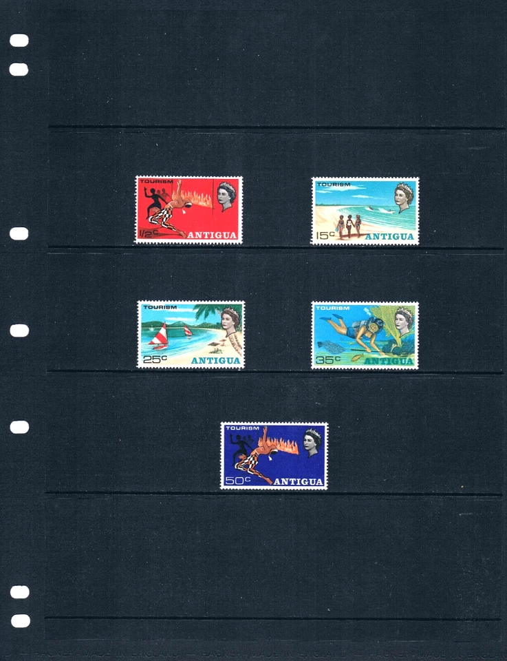 1.5x  $1.70 Scott Value - 1968 ANTIGUA Tourism Caribbean Islands CV MNH NH UMM - Image 2 of 4