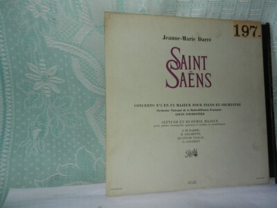 SAINT SAËNS Konzert Nr. 5 FA Dur für Klavier und Orchester-Septuor in MI Bemo