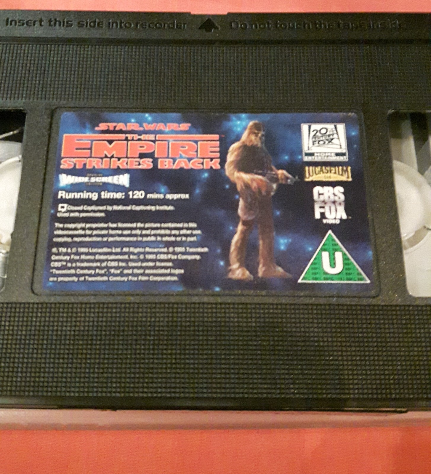 Star Wars The Empire Strikes Back VHS tape UK 1995 Exc THX Widescreen