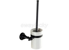 Black Oil Rubbed Brass Toilet Brush Holder Set Bathroom Cleaning Accessories