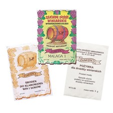 Zamojscy Set für Weiß und Rotweine Hefe Malaga Nährstoff Klar für 25L Weinhefe