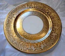 Heinrich H&C Selb Bavaria Cabinet Plate Service Charger Perfect Gold HC1279