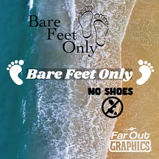 Bare Feet Vinyl Decal Sticker Boat yhatt style fashion chic