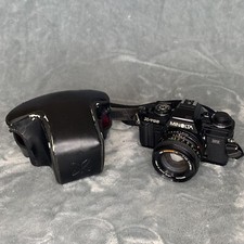 MINOLTA X-700 MPS 35mm SLR FILM CAMERA MINOLTA MD 50MM F/1.7 LENS Case Strap