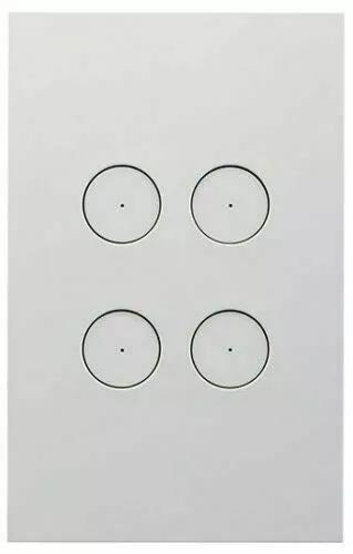Clipsal Saturn Zen Z4064PBL-ZW 4 Gang Pushbutton LED Switch Zen White Brand New - Picture 1 of 1