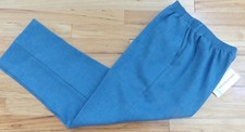 NWT Alfred Dunner Eaton Square Blue Wedgewood Pull on Pants Size 8 25x27.5 M59