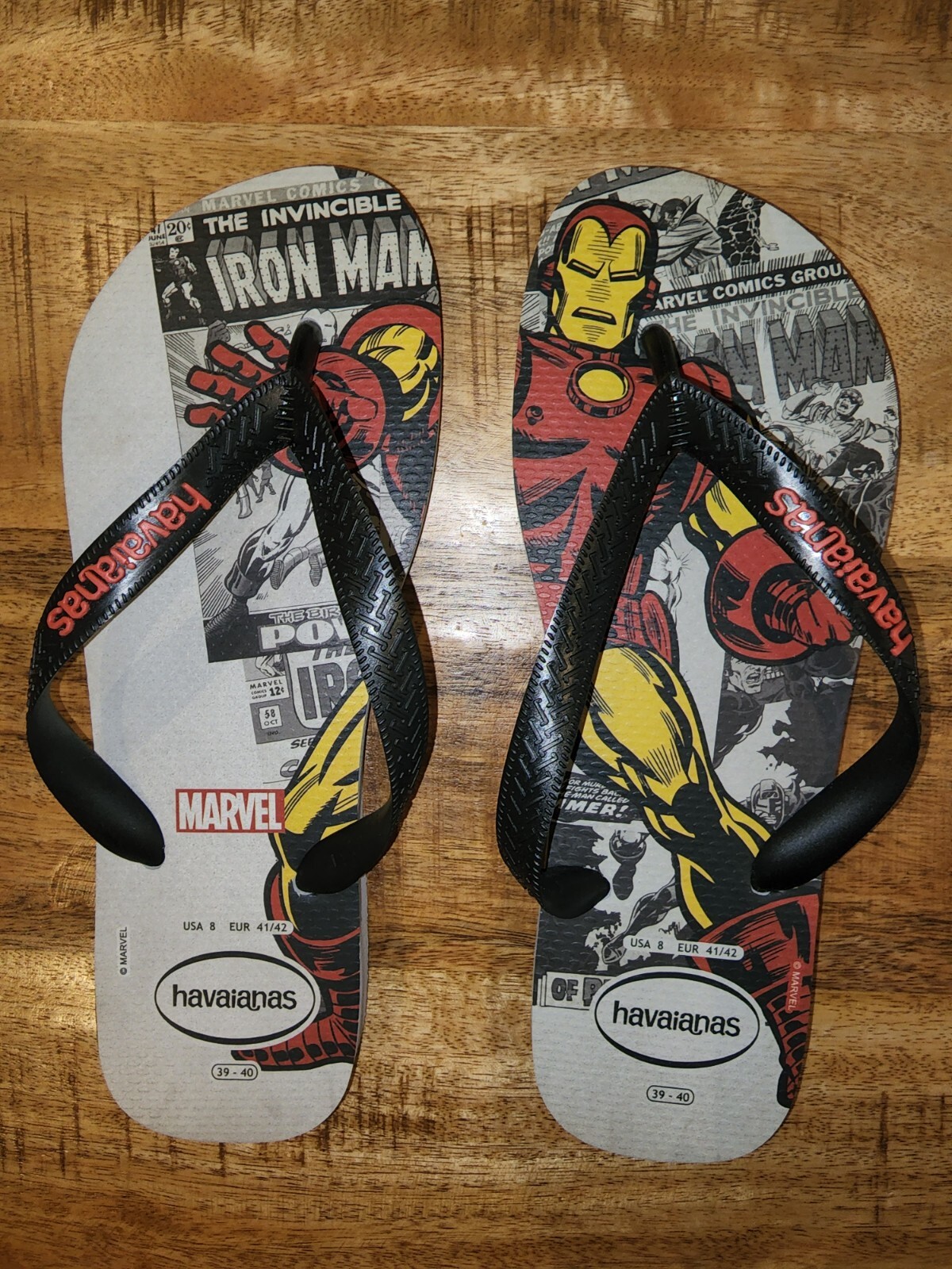 havaianas flip flops Marvel Iron Man 