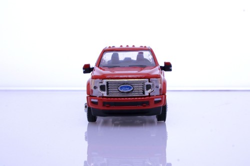 2020 Ford F-450 Dually Platinum Pickup Truck 1:64 Scale Diecast Model F350 Red - Picture 8 of 8