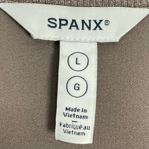 Spanx AirEssentials Shimmer Felpa Pullover Mezza Zip Donna Taglia L Metallizzata - Foto 9 di 10