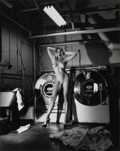 1992 Vintage Helmut Newton Photo Print Nude Female Model Photogravure Art 14x17 - Picture 1 of 1
