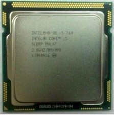 INTEL CORE i5-760 2.80GHz LGA 1156 8 MB SmartCache 95W TDP USED.SKU187702