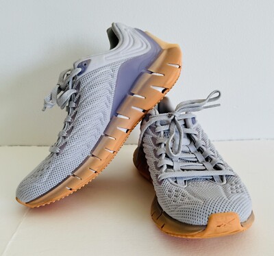Reebok Womens Zig Kinetica Grey/Truegrey1/Orange Size 5 Running Sneaker FW3022