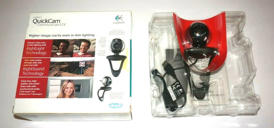 Logitech Quick Cam Communicate STX USB Webcam - Black - Image 4 of 4