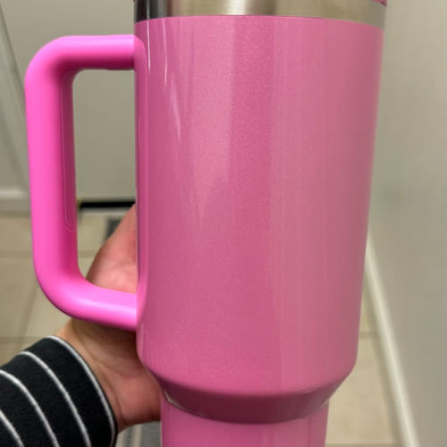 new Stanley x Starbucks 2024 Winter Glitter Pink 40Oz Quencher Tumbler Christmas - Picture 5 of 10