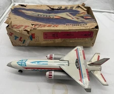 VINTAGE JET LINER ME 671 COSMOS ROCKET TOY SPACE BATT. OPERATED CHINA LARGE