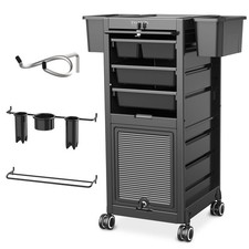 TASALON Professional Rolling Salon Cart, 6-Dr...